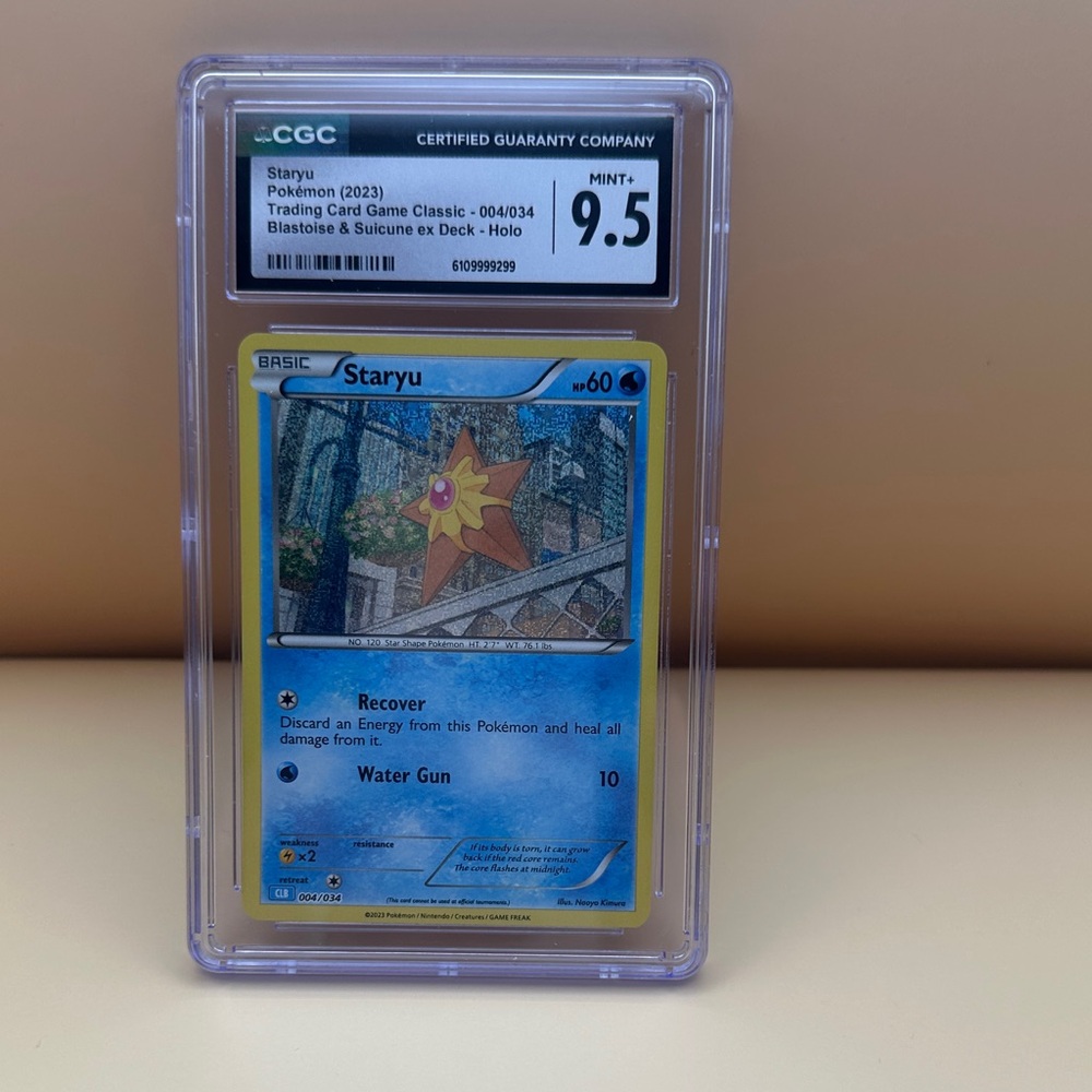 Pokemon Staryu Card - graded Holo